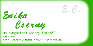 eniko cserny business card